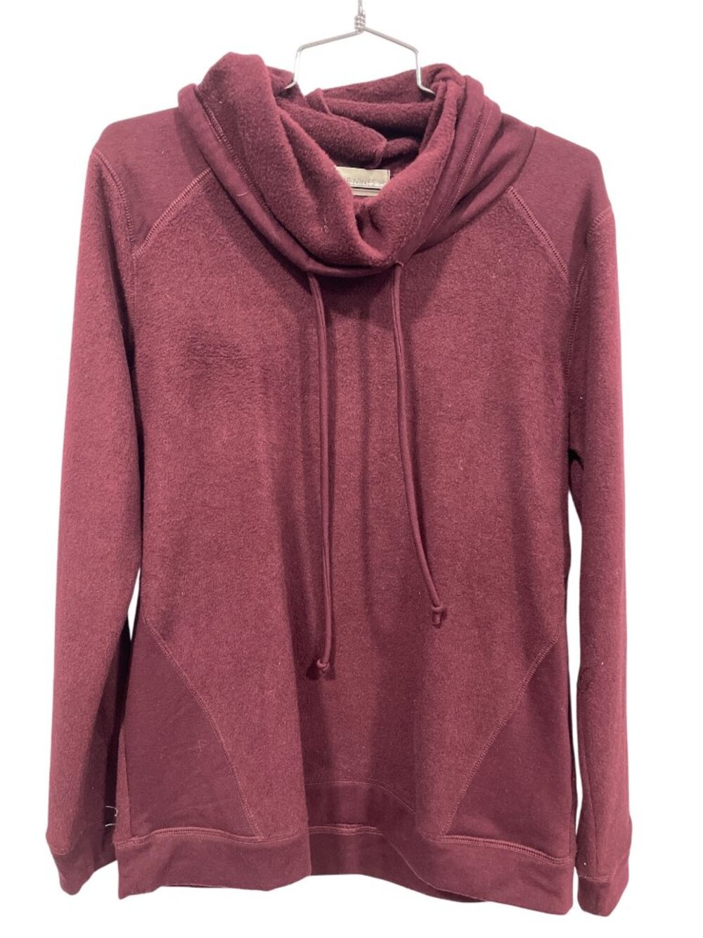 The Nines Sweatshirt Medium Cowl Neck Fleece Pullover Active Loungewear Relaxed